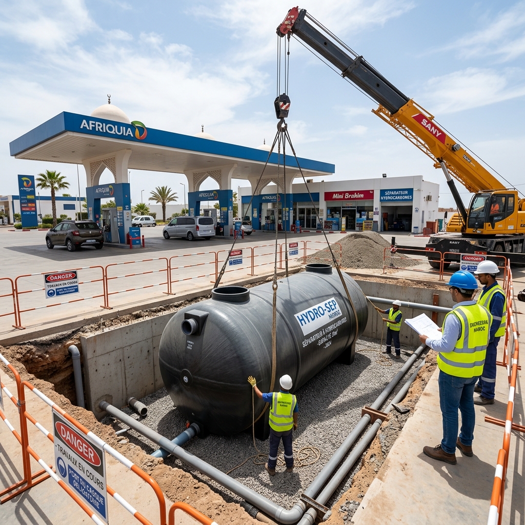 Séparateur hydrocarbures et bac à graisse FMR TP Maroc